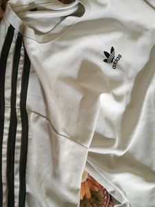 Adidas White Logo Tee