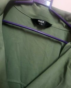 Green Casual Coat