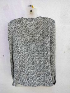 Patterned Long Sleeve Top
