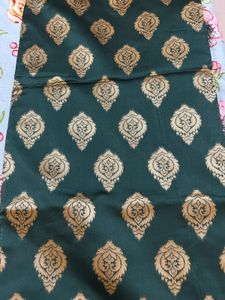 Emerald Green Brocade Fabric