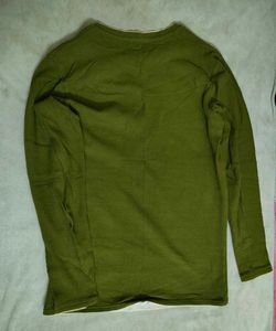 Olive Green Long Sleeve T-Shirt