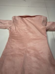 Peach Over Coat For Girls