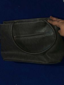 Stylish Gray Geometric Handbag