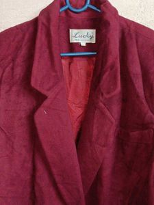Vintage Burgundy Blazer