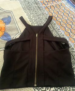 Black Back Strappy Top