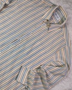 Beige Colour Mastor Tailor Shirt With Strips...