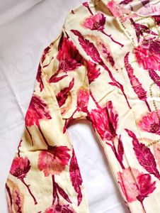 Floral Print Kurta