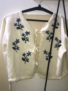 Floral Embroidered Cardigan