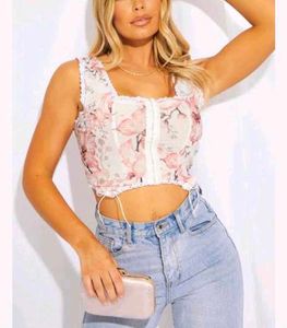 Floral Lace Corset Top