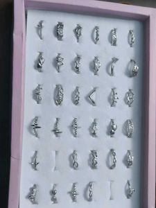 Sliver Plated Ring Pack Of 4