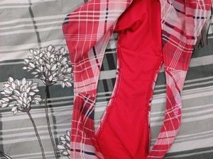 Red Plaid Bikini Bottom ladies  hot