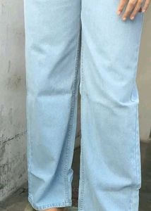 Light Blue Wide Leg Jeans