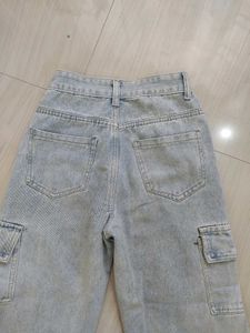 Light Washed Cargo Pants
