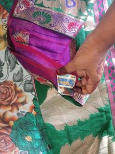 Green &amp; Gold Saree 2 Combo