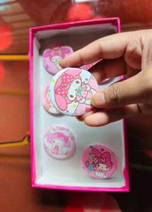 My Melody Button Pins