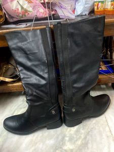 Black Knee High Boots