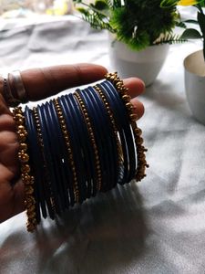 Blue &amp; Gold Bangle Set