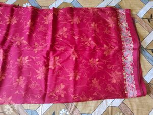 Elegant floral saree