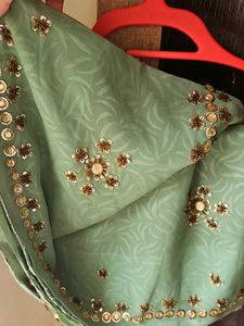 Elegant Green Saree