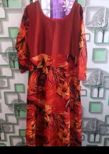 Beautiful Mustard And Black  Designer Kurti