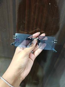 Rimless Rectangal sunglasses 😎