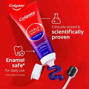 Colgate Visible White Purple Toothpaste