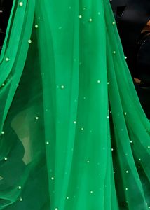 Green Net Saree