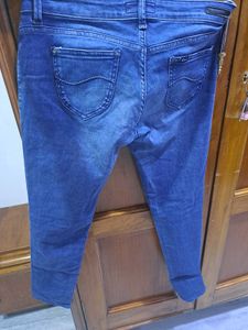 Low Waist Blue Denim Jeans