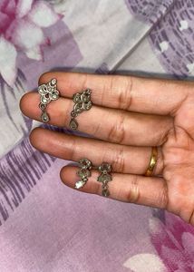 Small Silver Jhumka