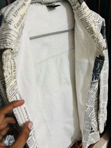 Newspaper Print Shirt