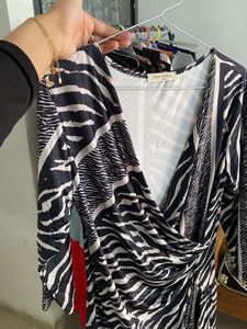 Chic Zebra Print Dress