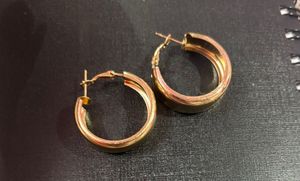 Anti Tarnish Golden Hoops