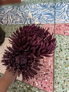 Set of 2 Purple Artificial Flower