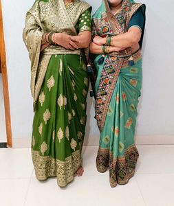 Beautiful Green Saree💚💚💚