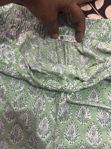 Leaf Print Palazzo Pants