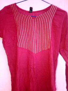Beautiful Maroon Colour Kurta