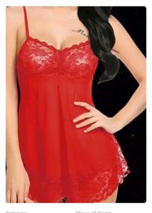 Red Lace Babydoll Lingerie