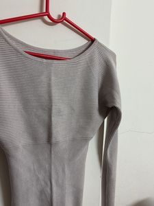 Ribbed Long Sleeve Top