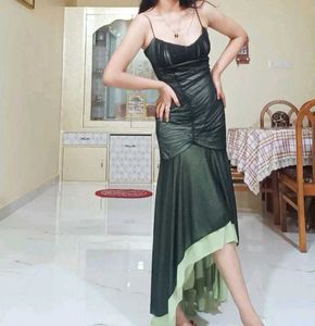 Stunningly sexy Assymetrical length glittery bodyc