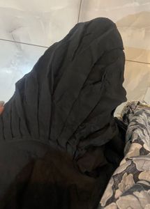 Elegant Black &amp; Silver Kurta Set