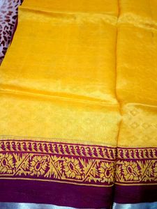 Beautiful Mustard Saree
