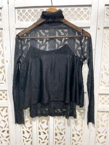 Black Embellished Top A