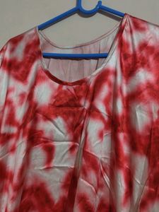 Awesome Looking Kaftaan Red And White Combination