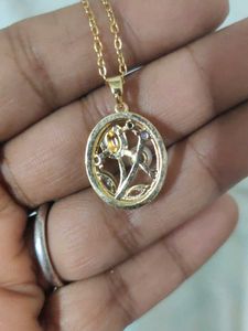 Floral Stainless Steel Necklace