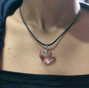 Baby Pink Transparent Pendant 🩷