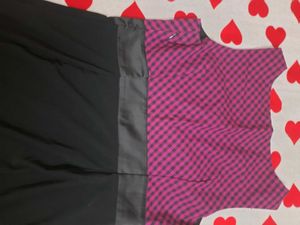 Annabelle Pink Checked Dress