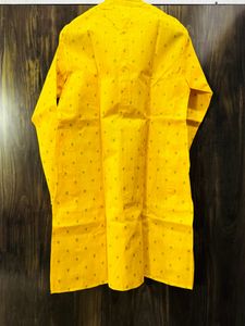 Haldi Yellow White Kurta Pajama