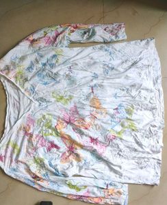 XXLsize White Color Stylish Fancy Top