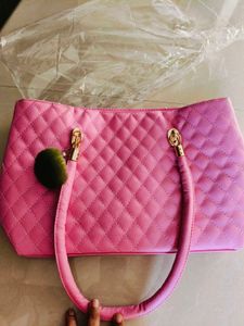 Pink Quilted Handbag