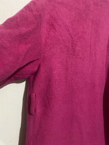 pink over coat